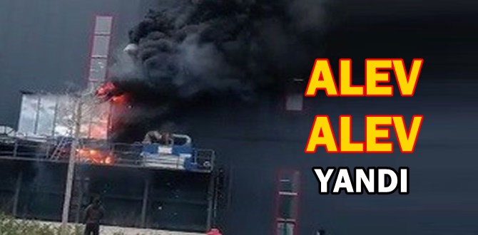 Alüminyum fabrikasında korkutan yangın