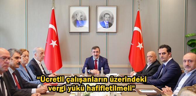 Ergün Atalay Cumhurbaşkanı Yardımcısı Cevdet Yılmaz ile görüştü