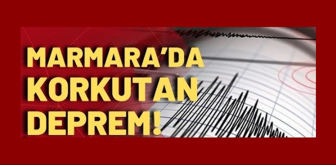 Sakarya'da da hissedildi! Marmara Denizi'nde 3 dakika arayla 2 deprem