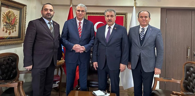 Genel Başkan Destici ve MKYK Üyesi Kobal Başkan Yüce'ye Ankara'da ev sahipliği yaptı