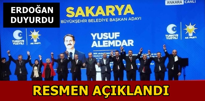 Erdoğan Yusuf Alemdar'ı resmen duyurdu