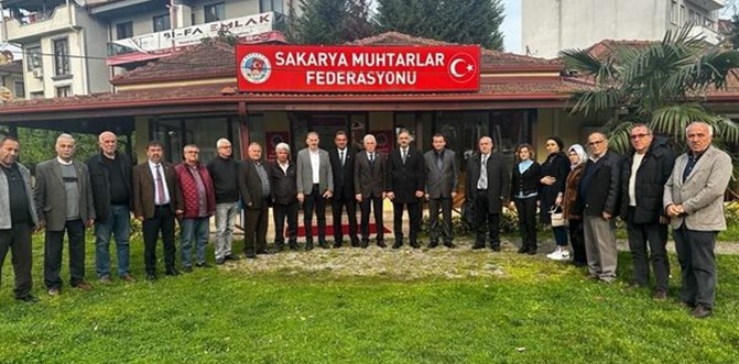 Milli Yol Partisi Sakarya adayları Muhtarlar Federasyonu'na Gitti
