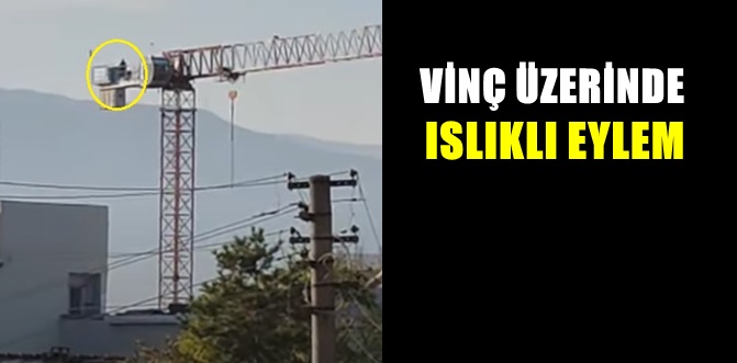 Emniyet inşaatı işçileri yine eylem yaptı...