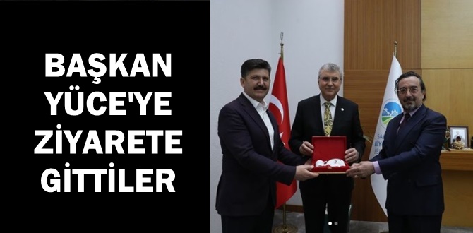 Kızılay Başkanı Koç ve Kan Ekibinden Başkan Yüce'ye Ziyaret
