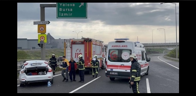 Anadolu Otoyolu'nda feci kaza... 1 kişi öldü, 5 kişi yaralandı