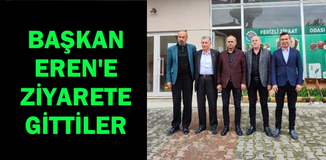  Pancar Ekicileri Kooperatifi Yönetiminden Başkan Rıdvan Eren'e ziyaret