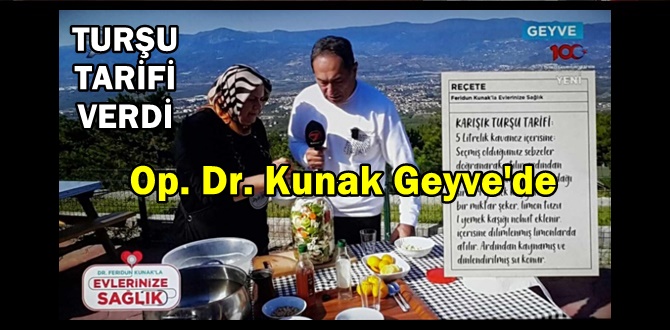 Op. Dr. Feridun Kunak Geyve'de bir eve konuk oldu