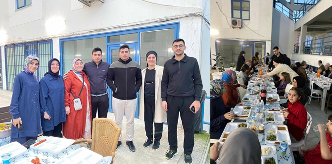 Muhtar adayı Bahar Ay Çamaş aza adayları ve mahalle sakinleriyle iftar yaptı